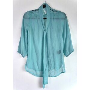 Women's Aqua Blouse